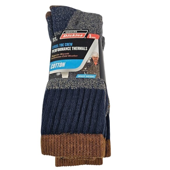 Dickies Steel Toe Performance Thermals Heavy Weight Crew Socks - 3 Pairs NWT - Picture 1 of 11